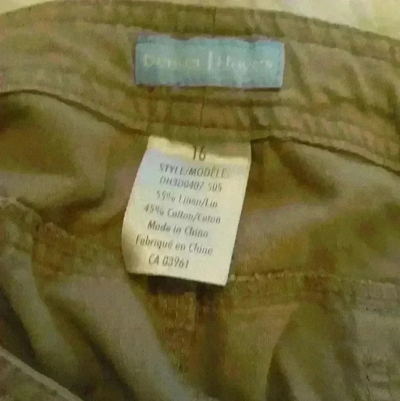 Denver hayes cargo skirt beige drawstring waist casual trendy back slit 16 - Picture 5 of 5